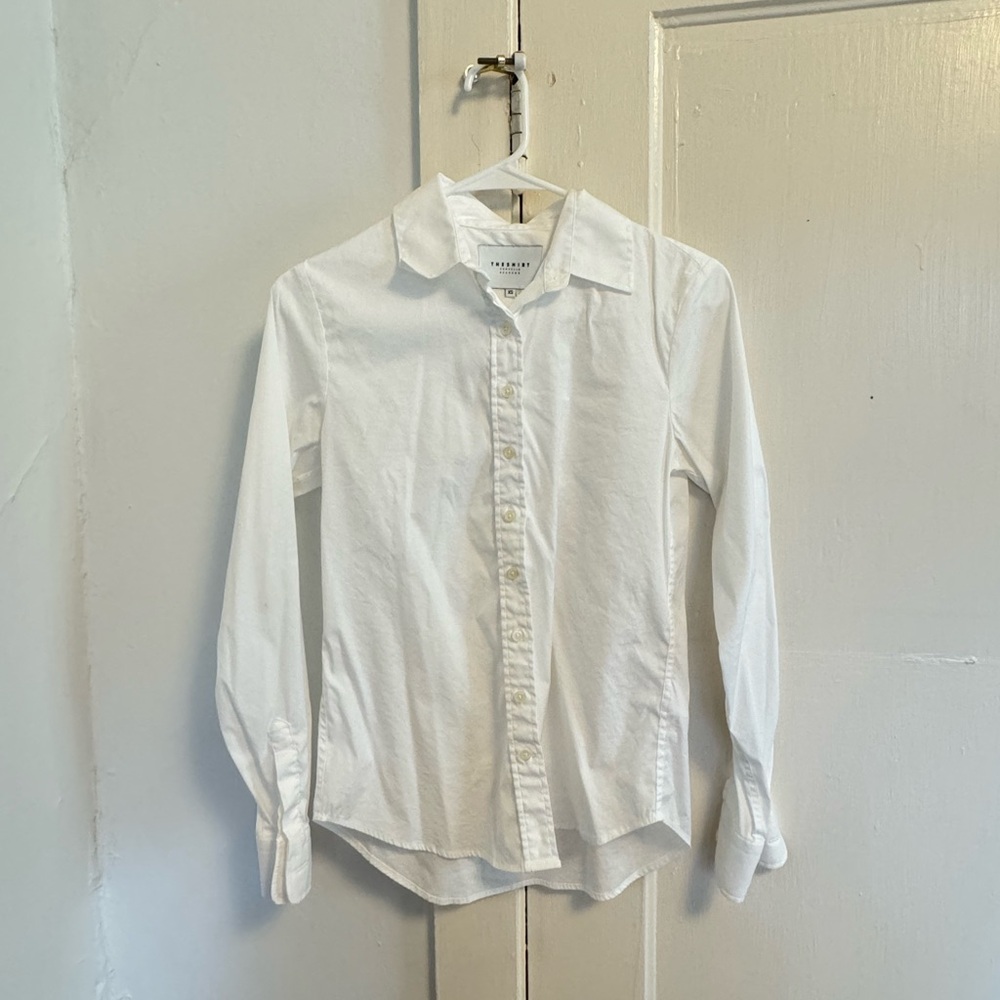 The Shirt Co. Women’s white button up